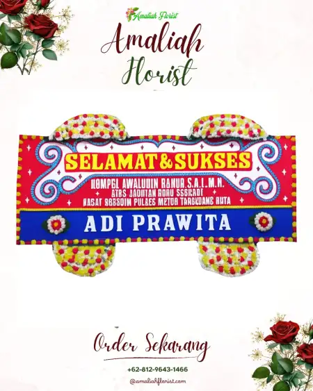Papan Bunga Ucapan Selamat Karang Layung