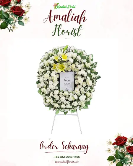 Krans Bunga Duka Karang Layung